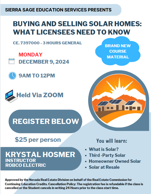 Solar Education Class for Realtors